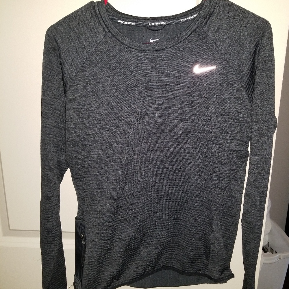 Nike dark gray running long sleeve